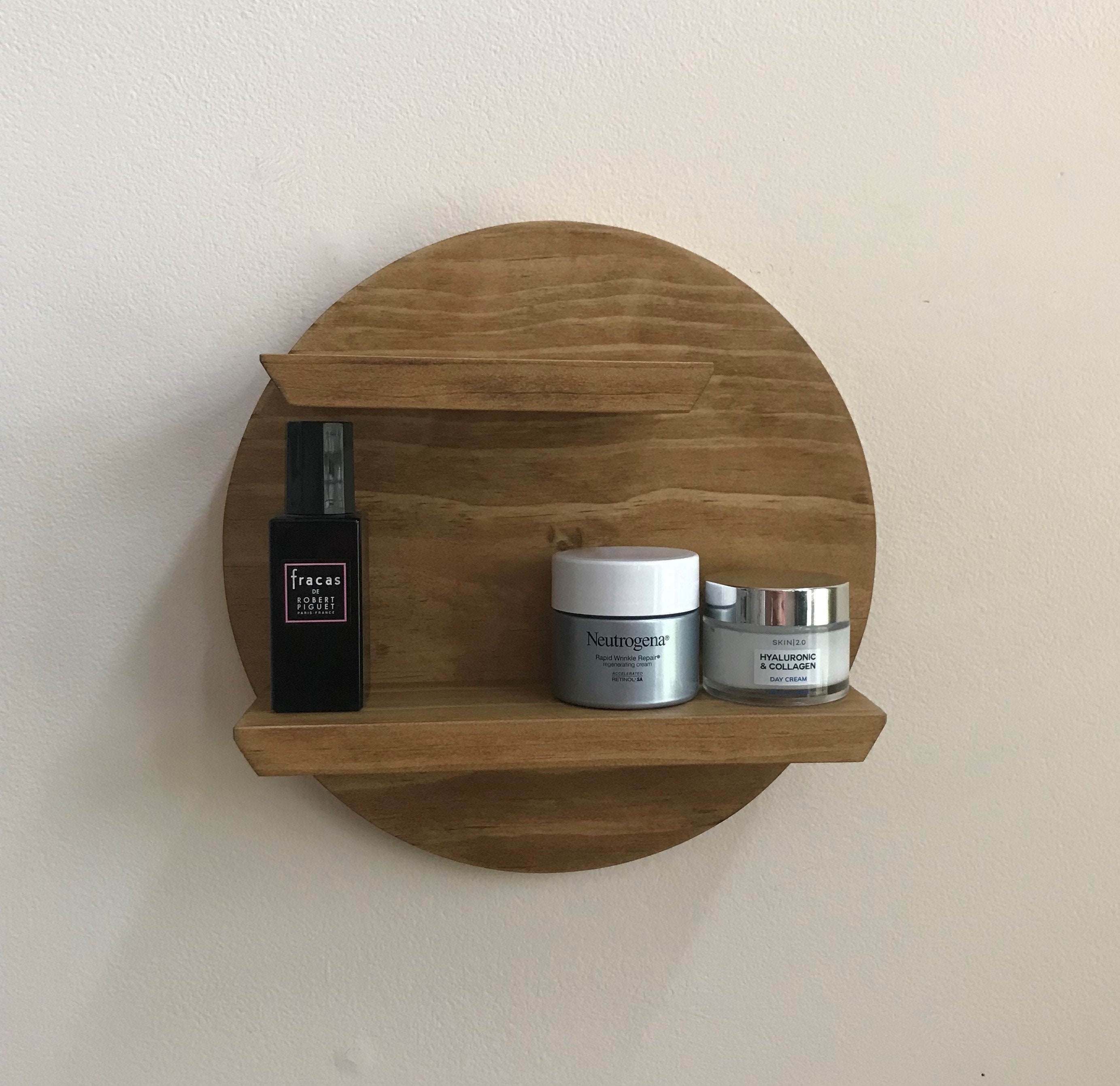 Floating Essential Oil Shelf Apothecary Crystal Shelves Wooden Altar