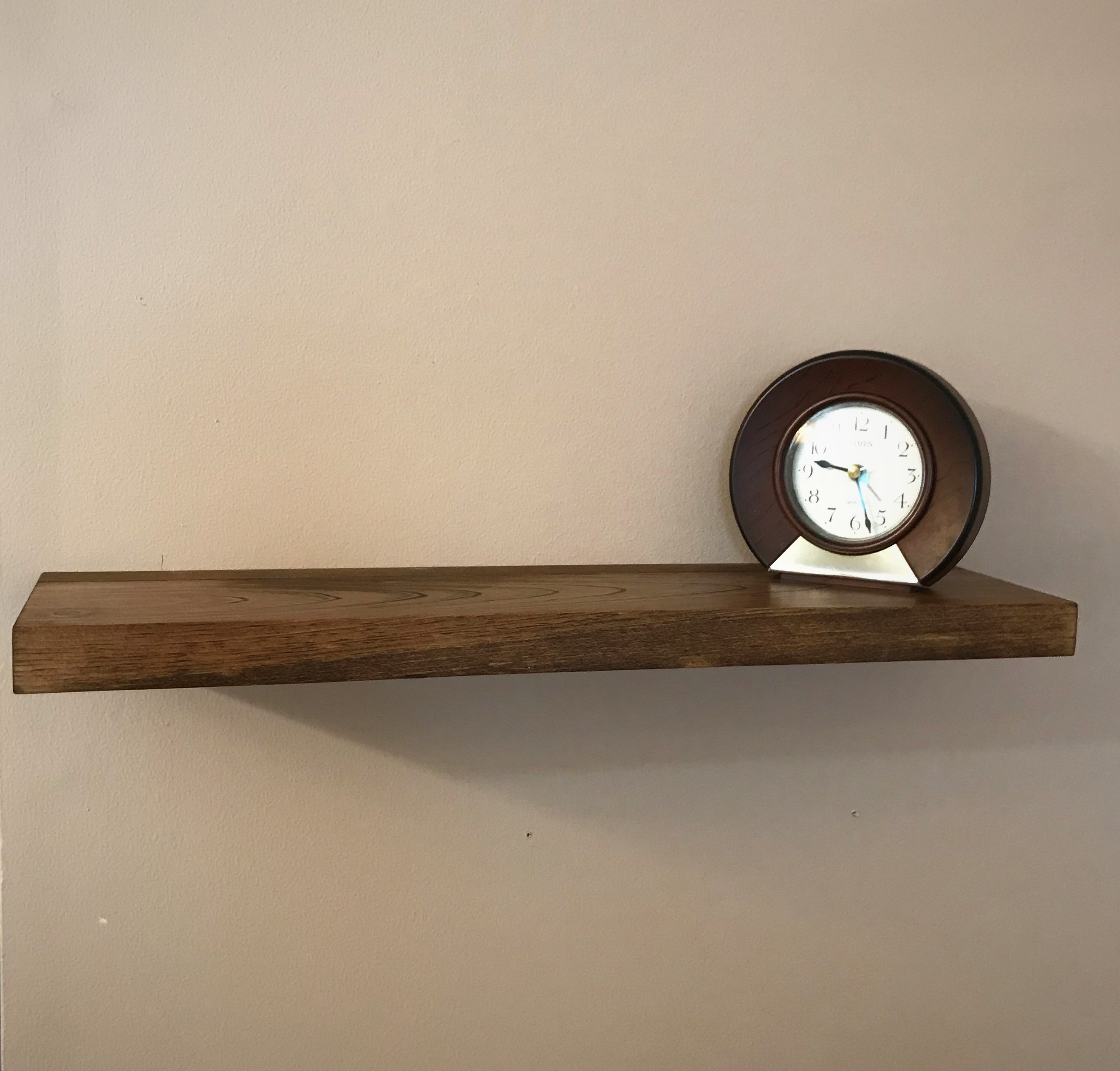 Floating Shelf Wooden Hidden Bracket Premium Floating Shelf Etsy