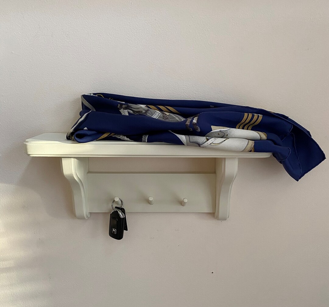 Coat Rack With Shelf, Hat Rack, Floating Modern Wood Shelves, Nursery