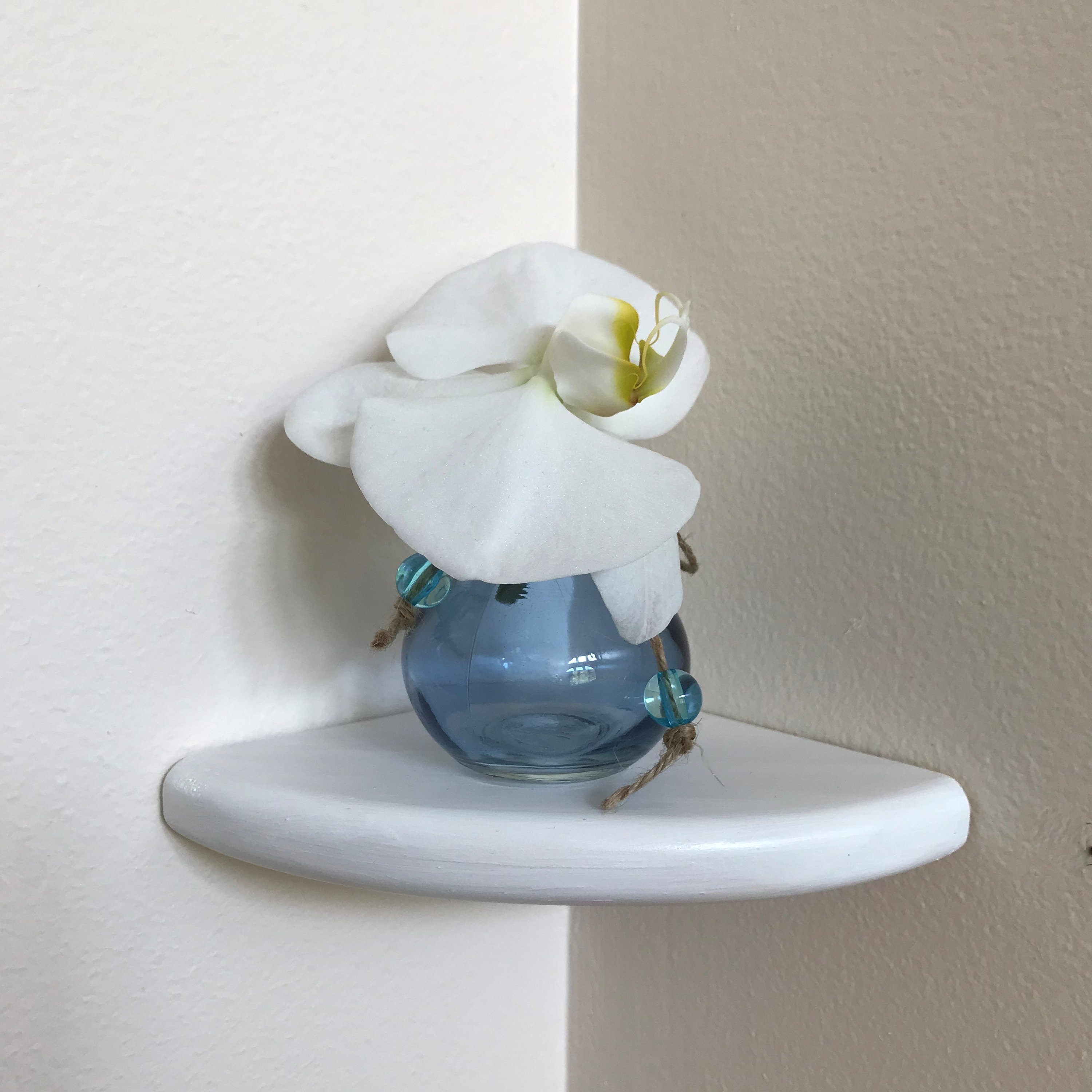Long Bathroom Shelf White Ceramic - Tinsmiths