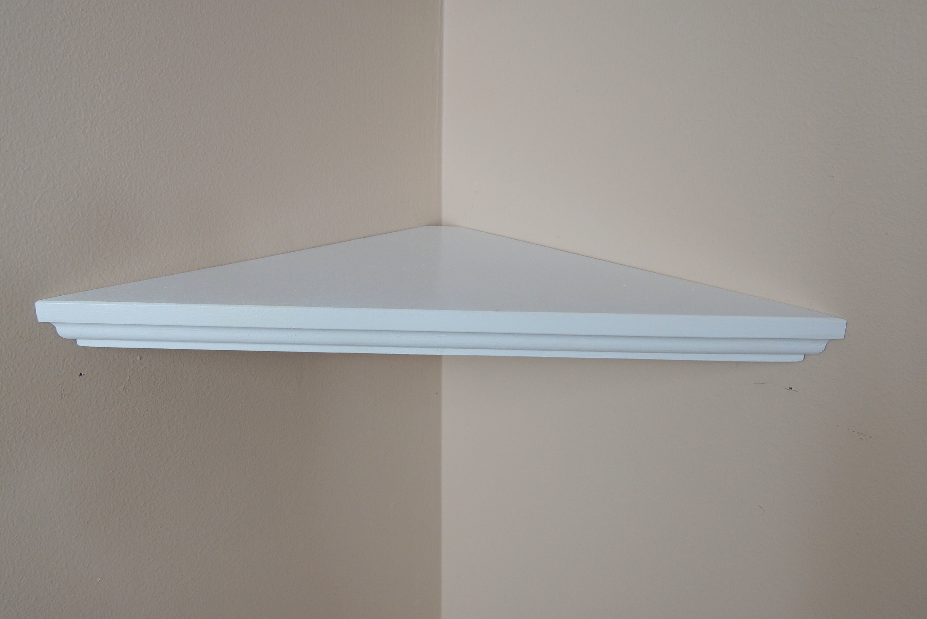 Corner Shelf Triangle Shelf With Milling Wall Shelf Storage Etsy