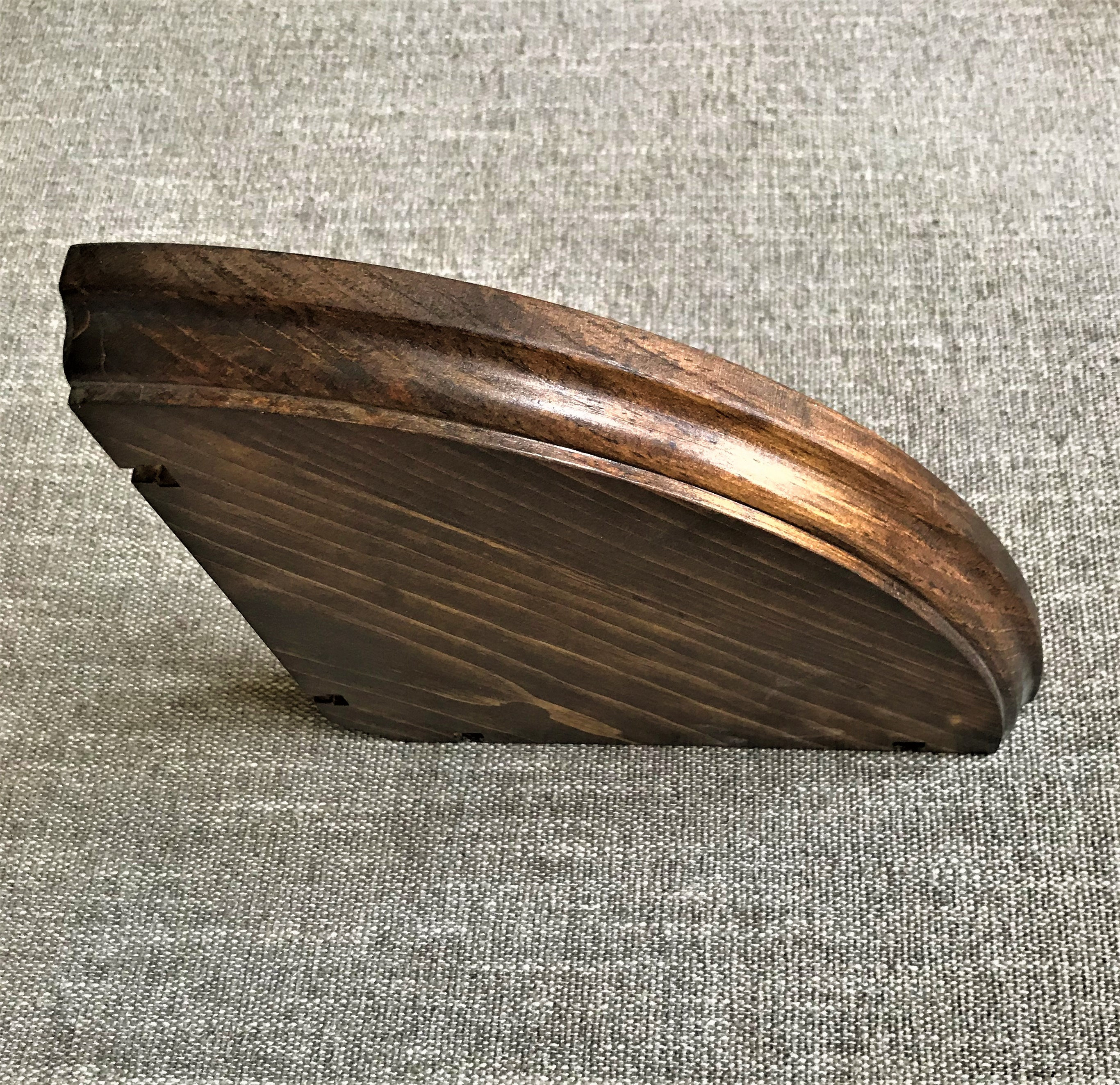Spruce Wood Corner Shelf: Floating Speaker & Planter Shelf