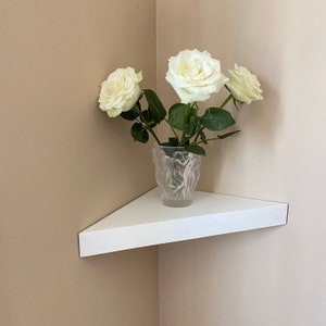 Thick Corner Floating Shelf: Modern Wall Organizer