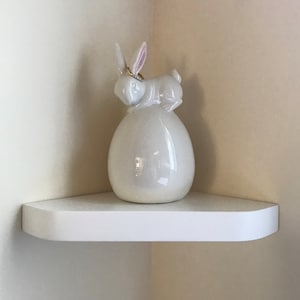 Radius  Pentagonal Corner Shelves Quick Install Speaker Shelves Baby Monitor Pre-installed screws Rustic Floating Shelf Organizer Wood Craft