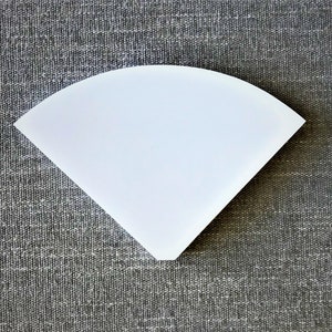 Estantería esquinera rústica blanca: estantería flotante de pino macizo