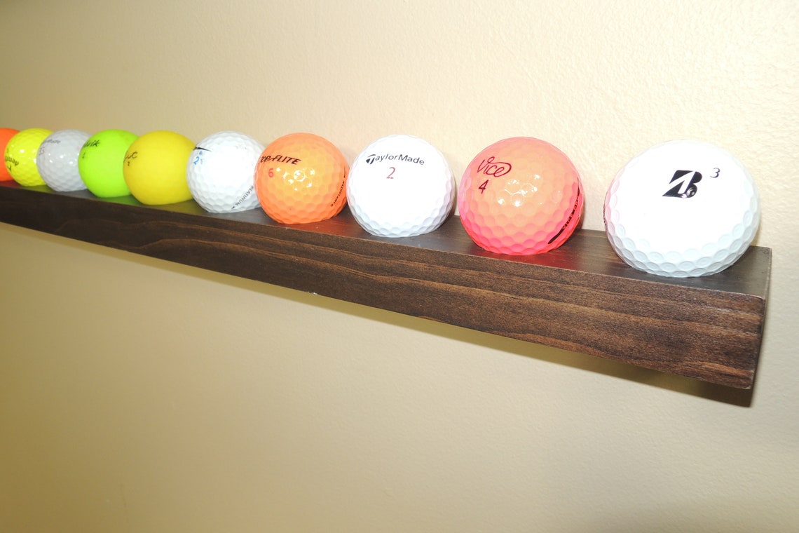 Golf Ball Shelf Floating Shelf Golf Ball Display Shelf Etsy