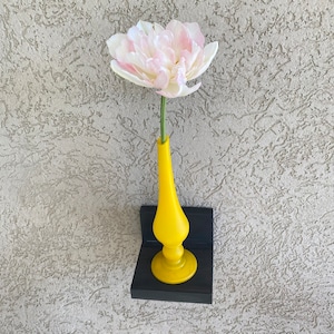 Estante flotante rústico de madera: organizador de pared, repisa para cuadros (5x5)