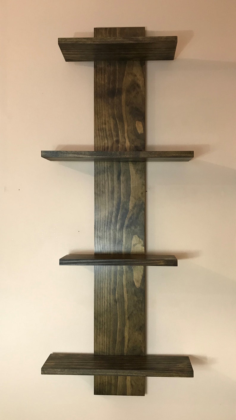 Bathroom Shelves Vertical Wood Floating Shelf Shelf for Etsy UK