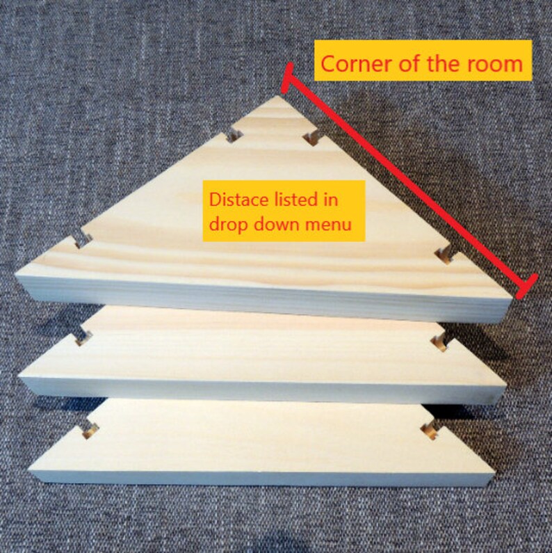 Corner Wood Floating Shelf Baby Monitor Wooden Shelves for Etsy