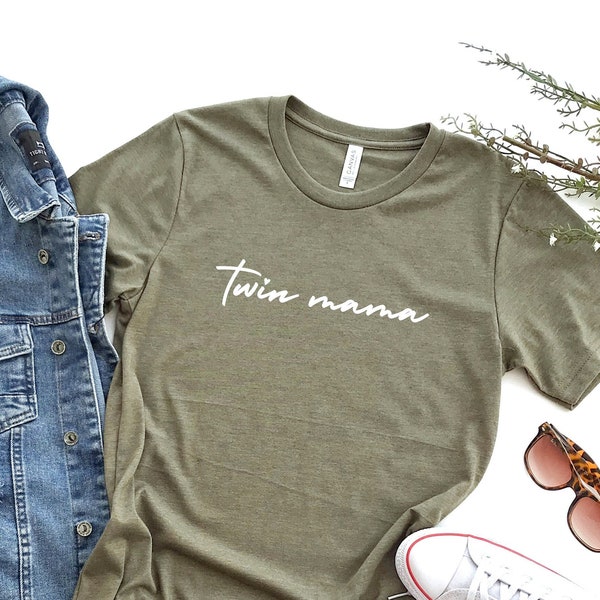 twin mama shirt, mothers day shirt, new mom gift, twin mom, mom of twins shirt, mom shirt, mama shirt, gift for mom, mommy tee, mom of boys