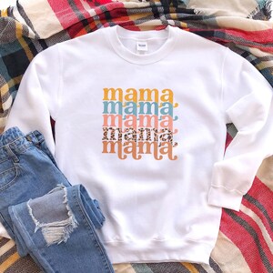 retro mama sweatshirt - retro mom sweatshirt - mama sweatshirt - gift for mom - baby shower gift - pregnancy reveal - baby announcement