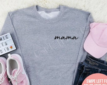 mama sweatshirt - mama sweater - mama hoodie - gift for mom - new mom - pregnancy announcement - mothers day gift - christmas gift for mom