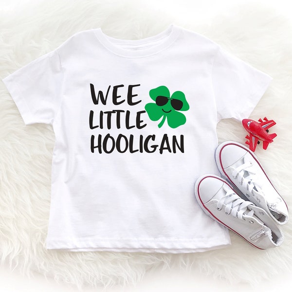 wee little hooligan kids shirt - st patricks day toddler shirt - st patricks day baby bodysuit - lucky charm shirt - Kids St Patty's Shirt