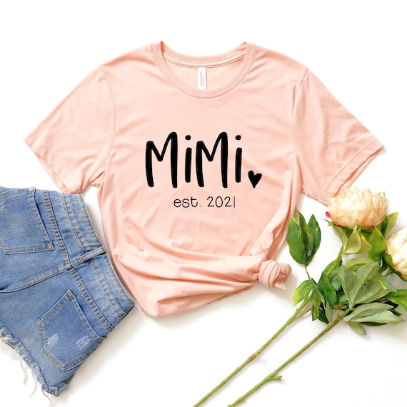 Promoted To Mimi Est 2019 New Grandma To Be Shirt Promoted To Mimi Est 2019 New Grandma To Be Shirt