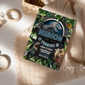 Dinosaur Jurassic Invitation