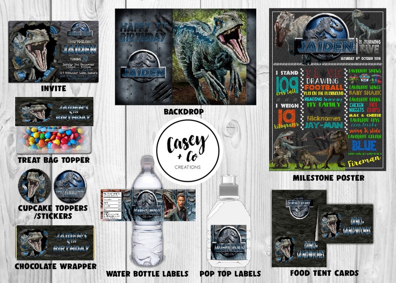 Jurassic World Ultimate Birthday Party Digital Package