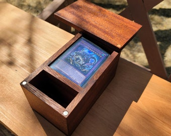 Wood Deck Box with dice compartment