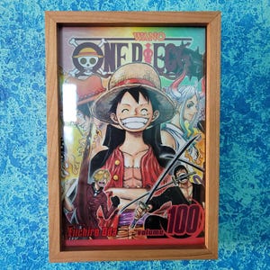 Manga wood frame fits Viz manga volume display manga display wood