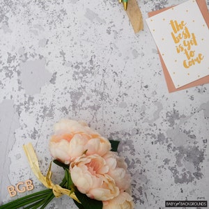 Light Grey White Textured Grunge Background - 90 x 50 cm Vinyl Photo Backdrop Background - Product Food Photography Flatlay
