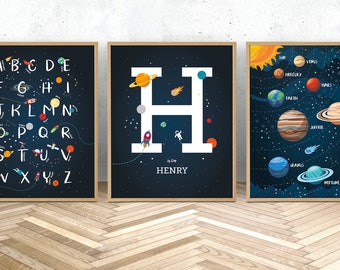 space themed baby nursery