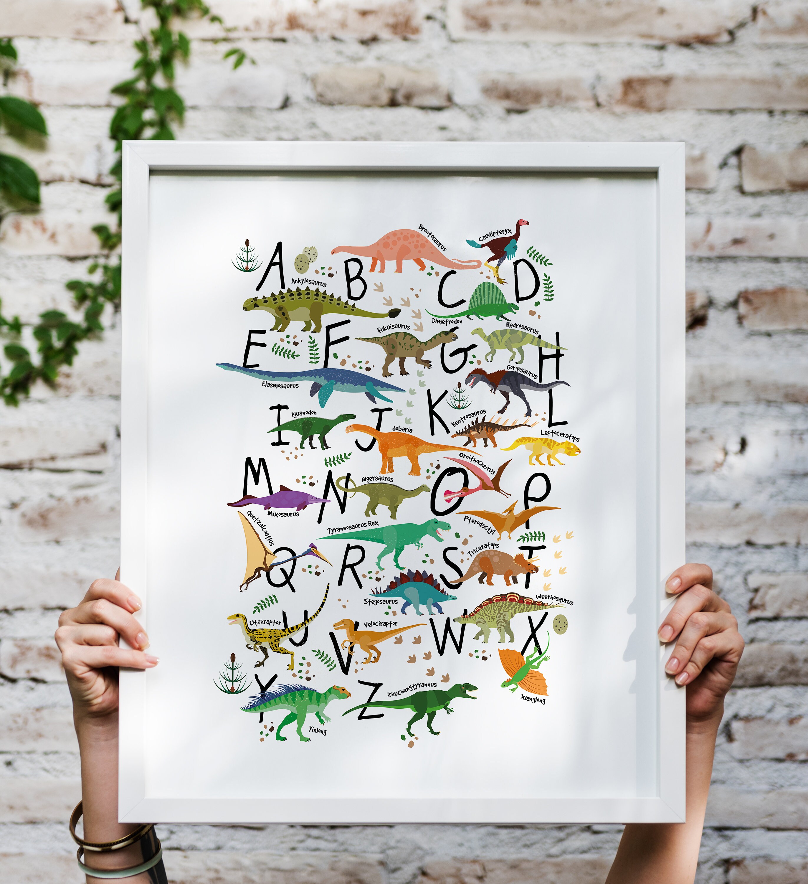 Kids Room Decor Dinosaur Kids Wall Art Printable Digital Etsy
