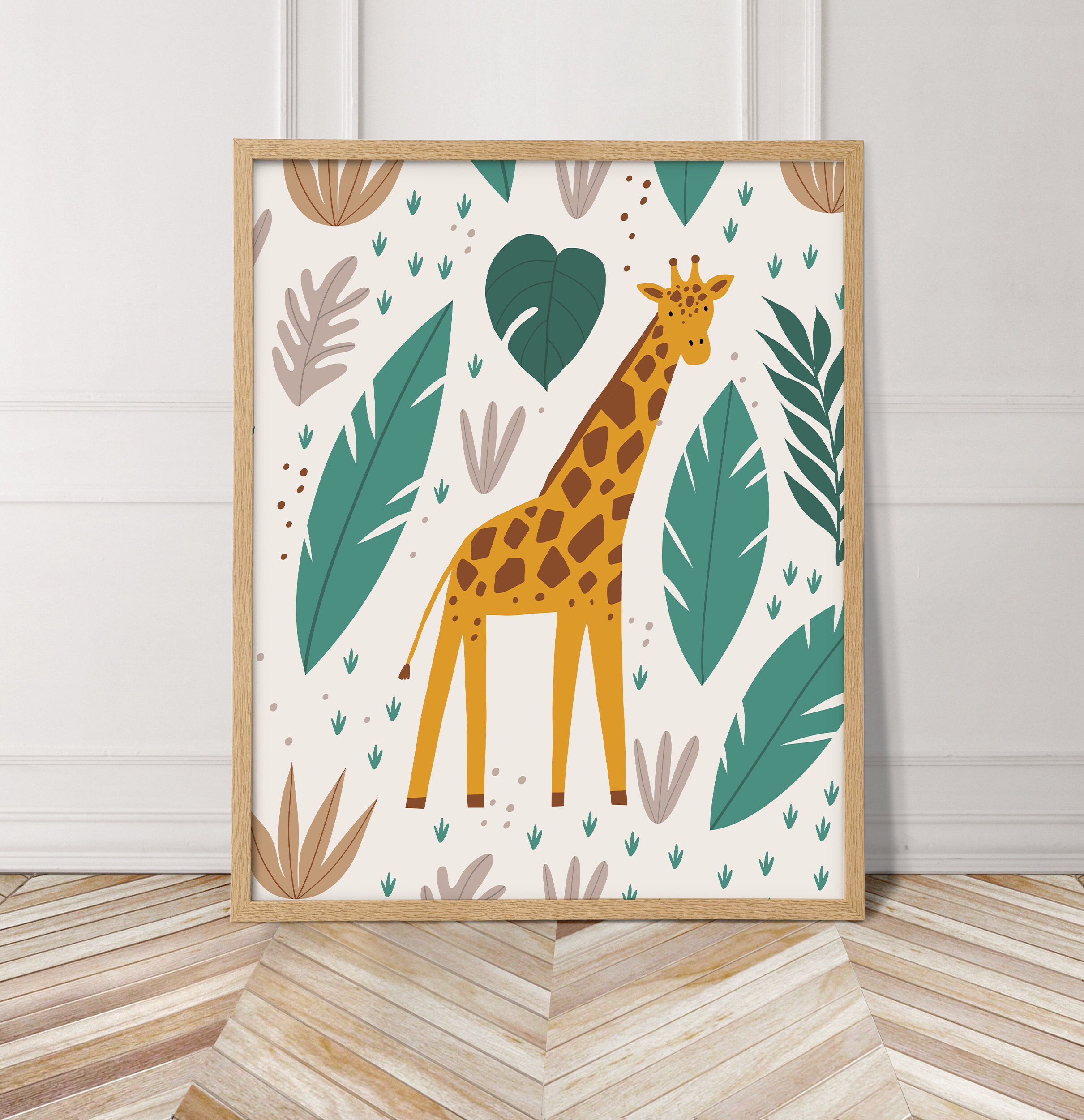 Giraffe Printable Wall Art Perfect for a Jungle or Safari - Etsy UK