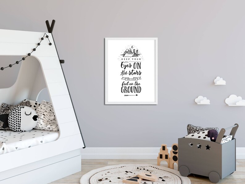 Nursery Wall Art Quote Printable Nursery Decor Baby Gift Etsy UK