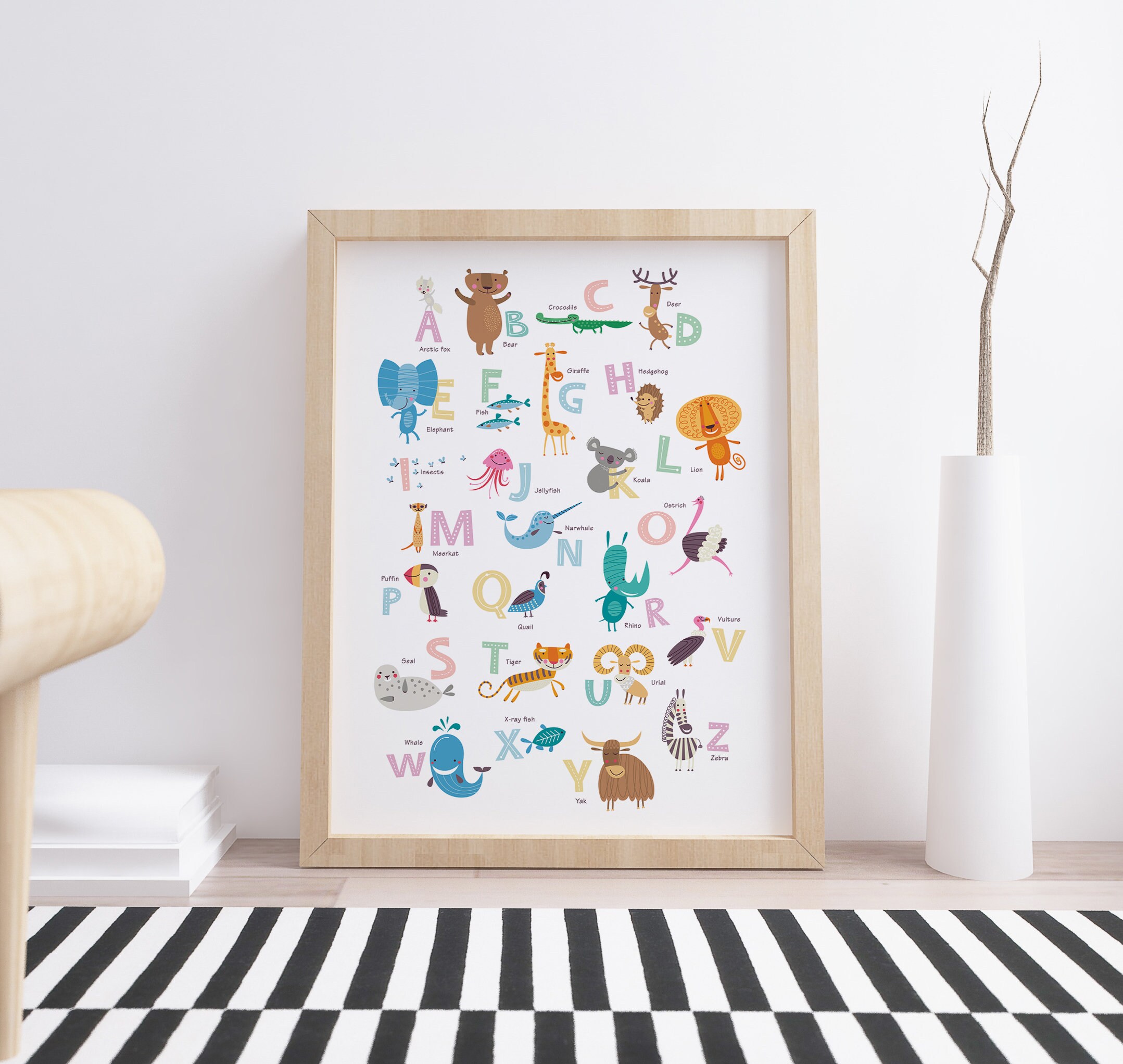 Set Of Two Nursery Prints Alphabet Wall Art Bedroom Prints Set Of 2 set-of-two-nursery-prints-alphabet-wall-art-bedroom-prints-set-of-2