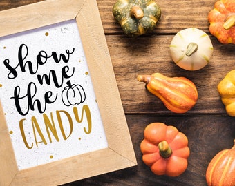 Halloween printable, cute Halloween wall art