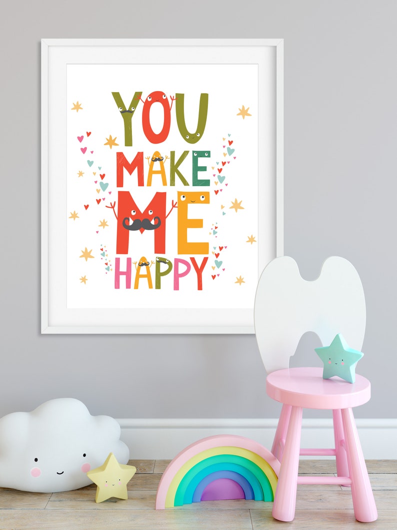 Nursery Decor Quote Prints Baby Girl Digital Download Etsy UK
