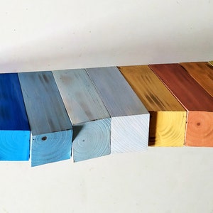 Floating Shelf, Painting Wood Wall Art, wood wall decor, wooden mosaic, abstract wood art, wall hanging zdjęcie 3