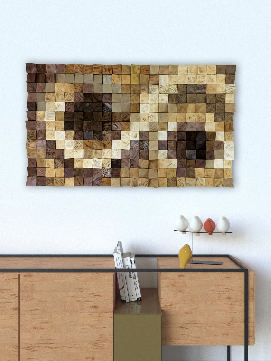 Whirlpool Painting Wood Wall Art Wood Wall Decor Wooden - Etsy