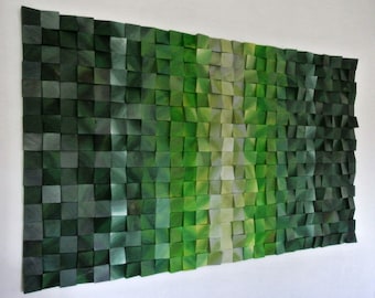 Forest Scent, Large Wood Wall Art, wood wall decor, wooden mosaic, abstract wood art, wall hanging, 3d wall art, sound diffuser