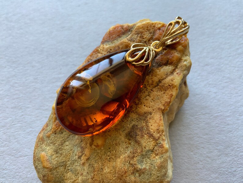 20*48mm,Baltic amber pendant,amber cognac pendant,amber,pendant,silver,gold,pendants,silver pendants,gem,Baltic cognac,drop,teardrop,