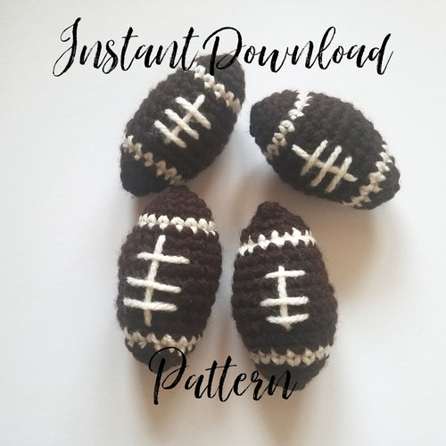 PATTERN Mini Football Crocheted - Etsy