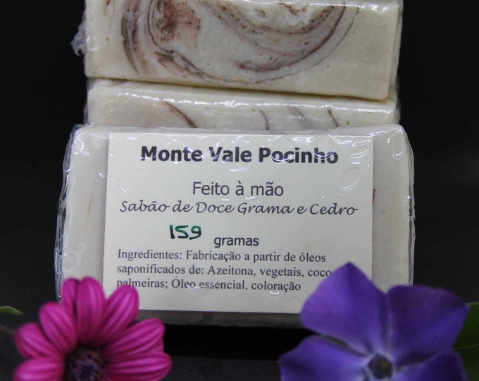 Sweetgrass & Cedar Cold Process Soap Monte Vale Pocinho