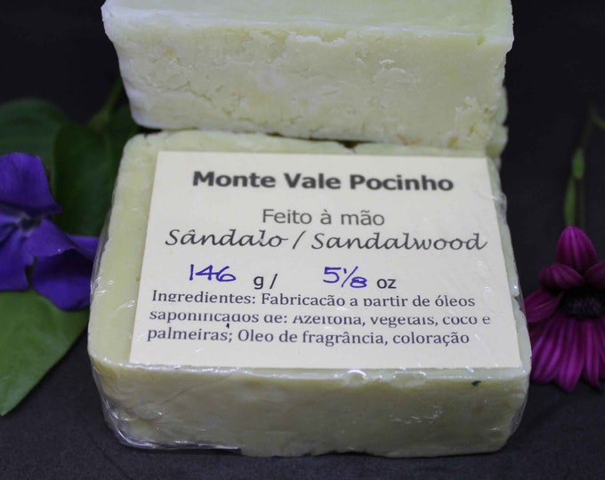 Sandalwood Natural Cold Process Soap Monte Vale Pocinho