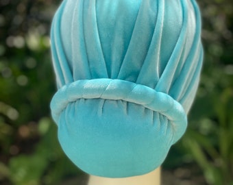 Blue Lagoon Lowbun Fluwelen pet maat Large