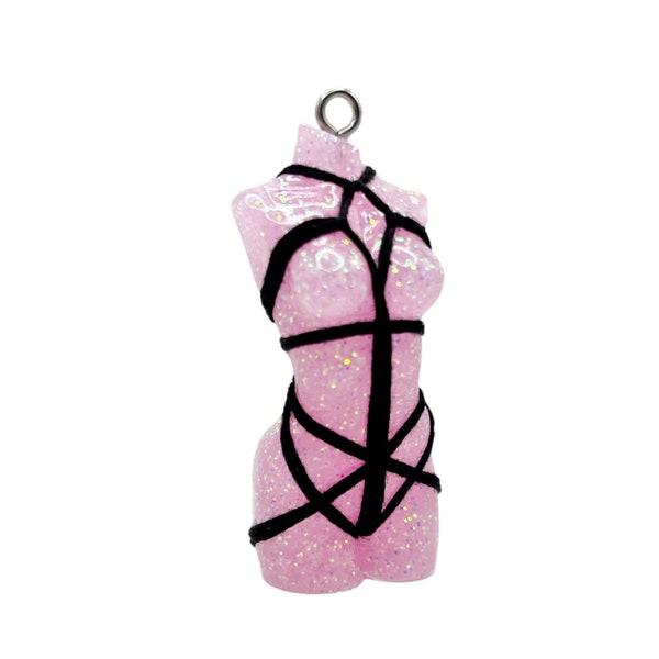 Adult Shibari Goddess Rope Bondage Kinky Fetish Rope Art Kinbaku Keychain, Munch Gifts, Rigger Gifts, Rope Bunny Gift, Alternative Lifestyle