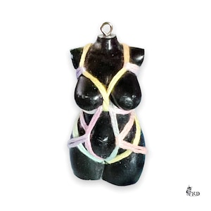 Plus sized Adult Shibari Goddess Rope Bondage Kinky Fetish Rope Art Kinbaku Keychain, Munch, Rigger, Rope Bunny Gift, Alternative Lifestyle