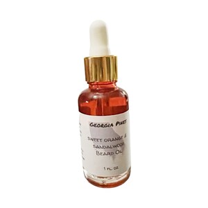 Handcrafted Beard Oil with Sweet Orange and Sandalwood Aroma