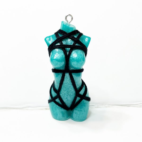 Adult Shibari Goddess Rope Bondage Kinky Fetish Rope Art Kinbaku Keychain, Munch Gifts, Rigger Gifts, Rope Bunny Gift, Alternative Lifestyle