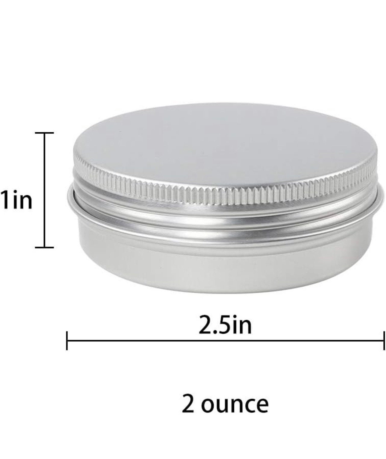 1/4 Oz 1.5 Inch Round Tins DIY Lip Balm Solid Perfume Wedding