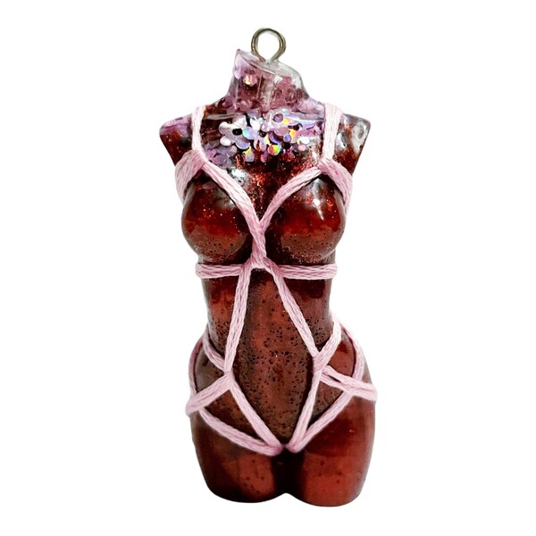 Adult Shibari Goddess Rope Bondage Kinky Fetish Rope Art Kinbaku Keychain, Munch Gifts, Rigger Gifts, Rope Bunny Gift, Alternative Lifestyle