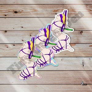 Shibari Vinyl Sticker  Indoor Outdoor, Weather Resistant, Scratch Resistant, Submissive, Fetish, Bondage, Kinky, Kinbaku, Rope Art, Tied Up
