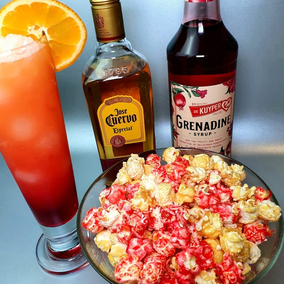 Tequila Sunrise Alcohol Infused Popcorn Vegan Gluten Free Etsy