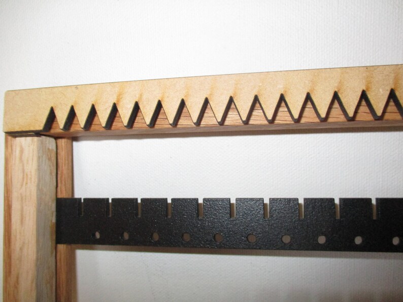 earring rack holds 60 pair double bar necklace rack jewelry organizer OAK display Earring holder organizer Jewelry rack