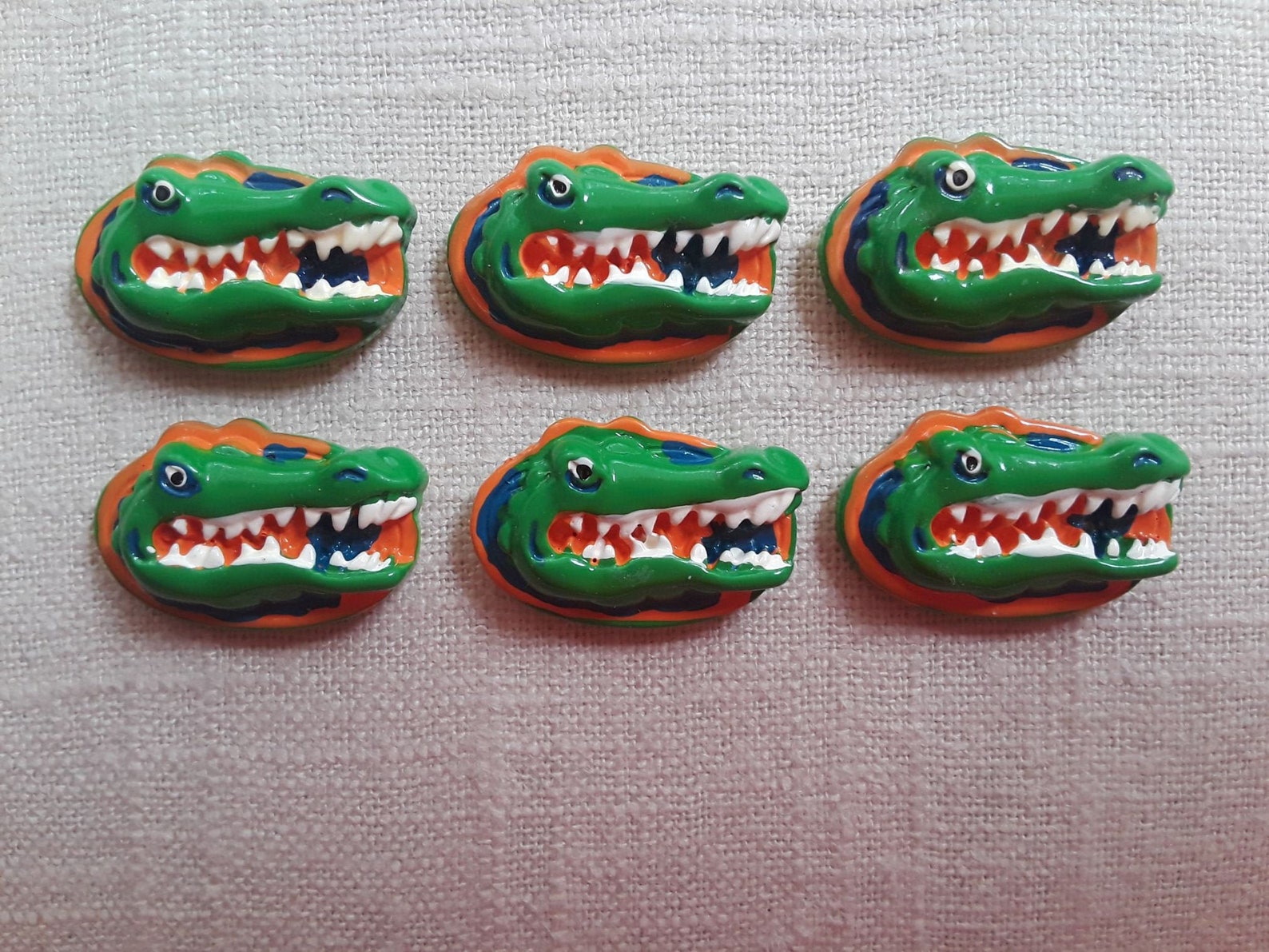 Florida Alligators Resin Set 6 Pcs Refrigerator Etsy