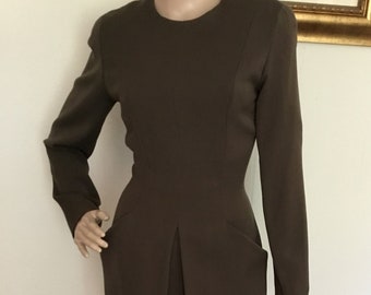 80’s Vintage “Bergdorf Goodman by Anne Klein” Long Sleeve Dress