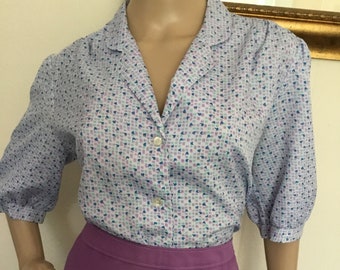 70’s Vintage Lavender Blouse